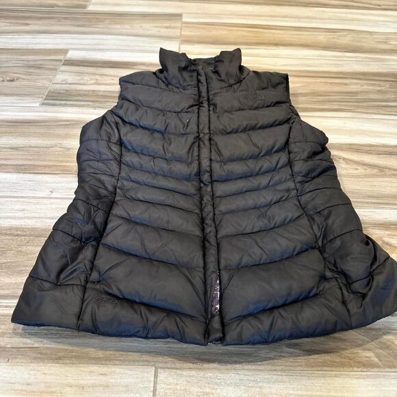 Black The North Face Womens 550 Puffer Vest Gilet - Picture 2 of 6